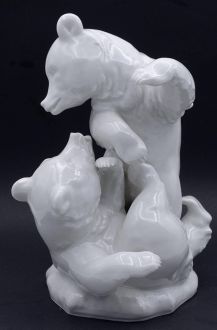 «Дерущиеся медвежата» Meissen