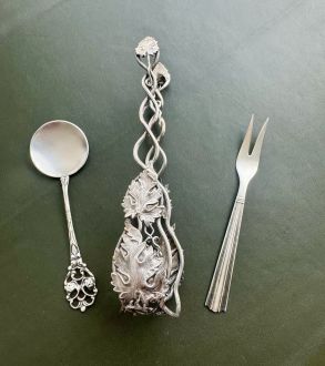Серебряные приборы для чаепития