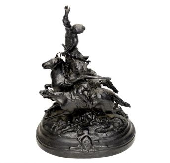 Figūriņa "Džigitovka", čuguns, Kasli, 1985.g