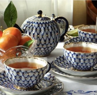 Tējas komplekts "Kobalta siets"