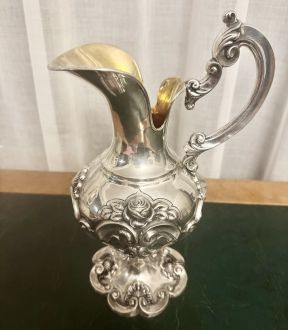 Серебряный Кувшин с позолотой