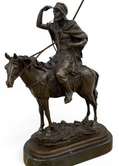 Бронзовая скульптура «Всадник на коне » After Fernand Paillet
